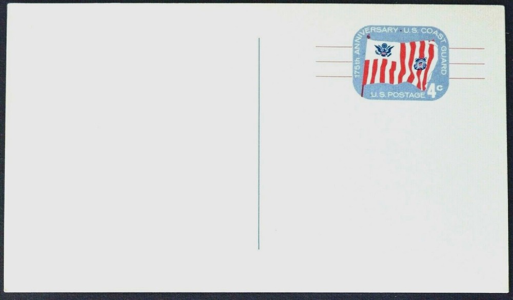 1965 US UX52 postal card, 4 cent, mint, sharp corners, excellent condition
