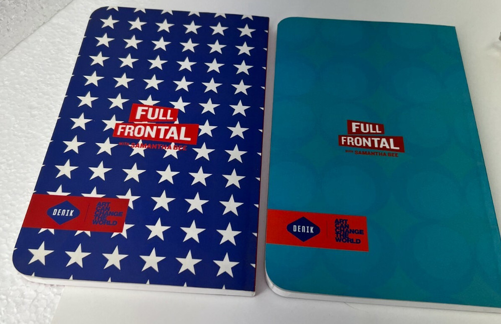 FULL FRONTAL Samantha Bee RIGGED 2 PACK LINED NOTEBOOK 2 PACK ELECTION