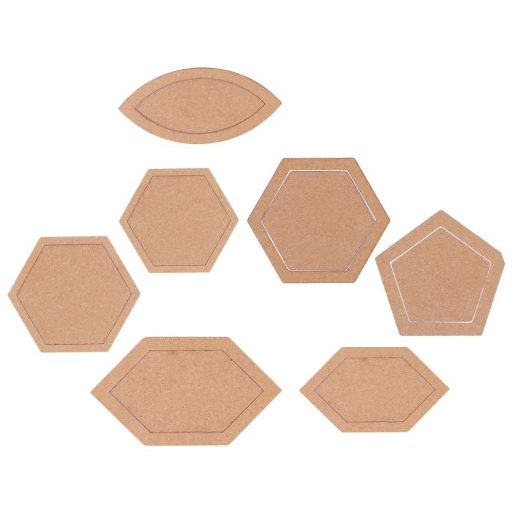 54pcs Patchwork Tool Quilt Templates Acrylic DIY Tool for Patchwork Quilting