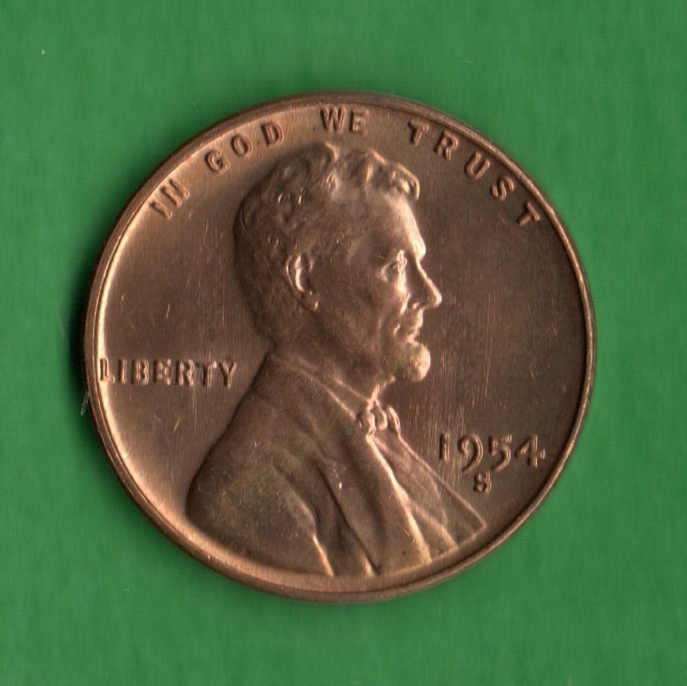 1954 S Lincoln Wheat Cent Uncirculated