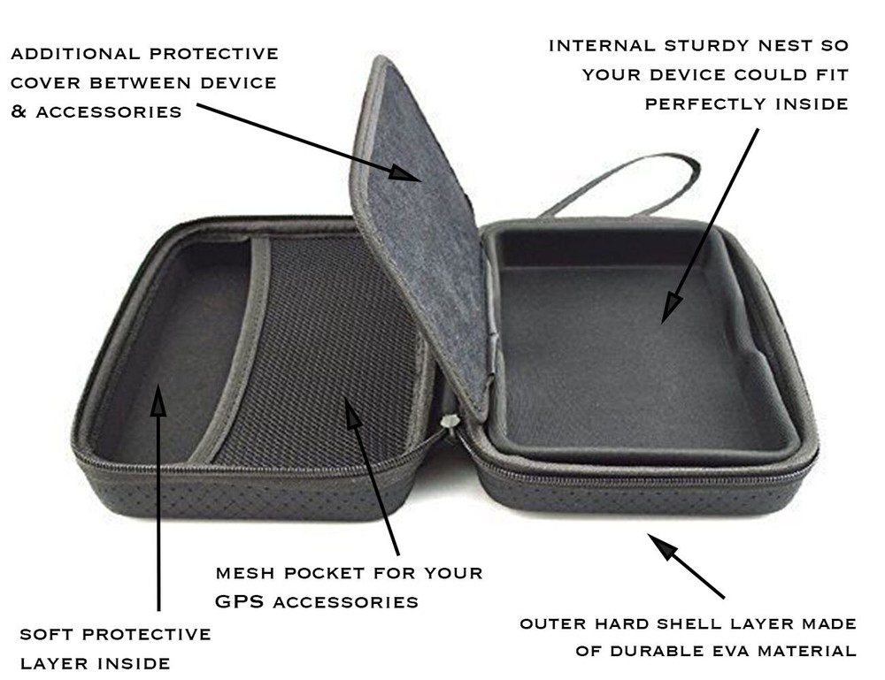 Hard Carry GPS Navigation Case for TomTom Go Basic Go Essential 6 inch models