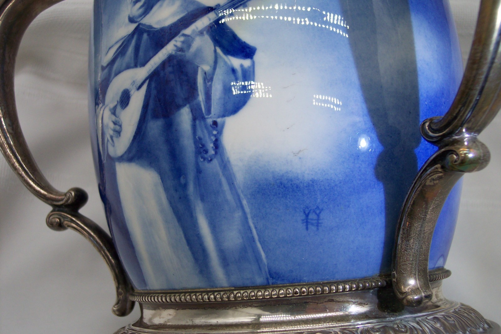 CAC Ceramic Arts Co Lenox Gorham Sterling Silver Loving Cup Stein 5 1/2 Pint