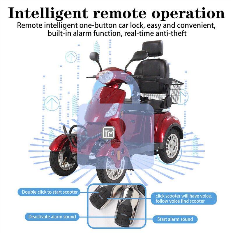 4-Wheeled Mobility Scooter - Assembled, Safe, and Ready to Use