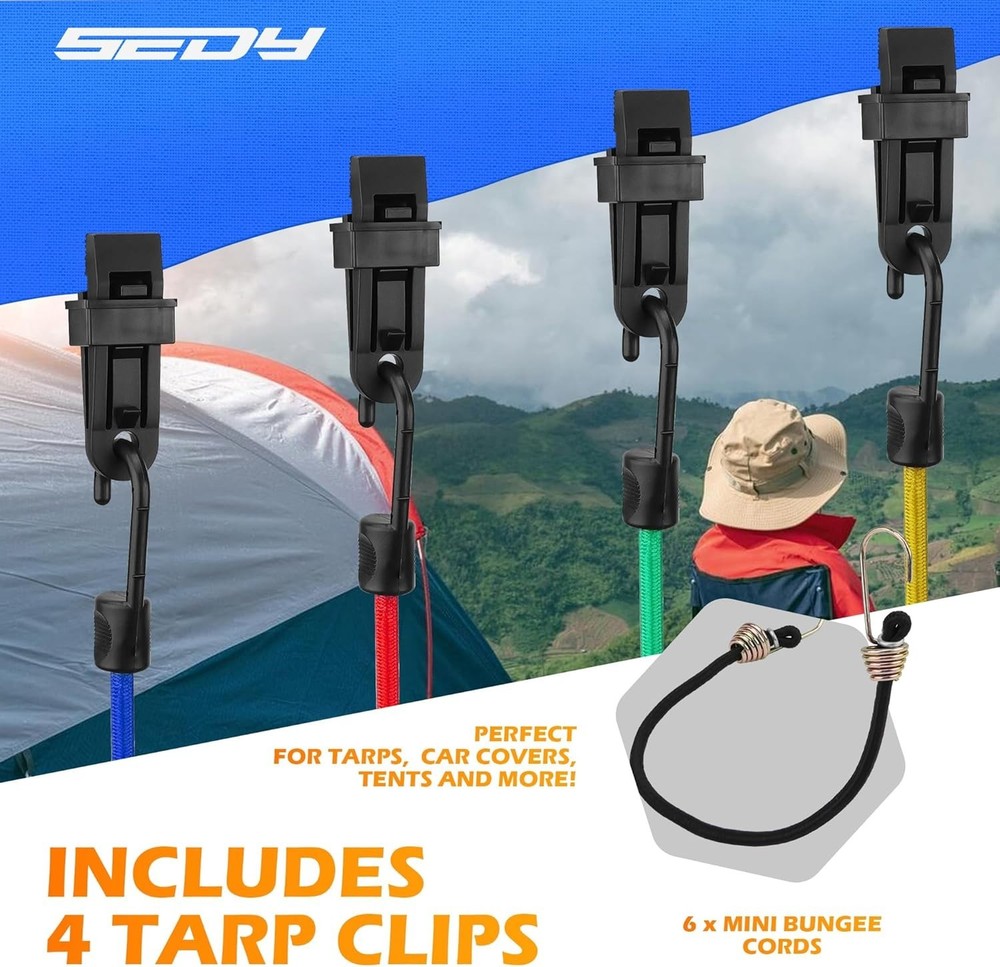 Heavy-Duty Bungee Cords Set - 30 Assorted Sizes for Ultimate Versatility
