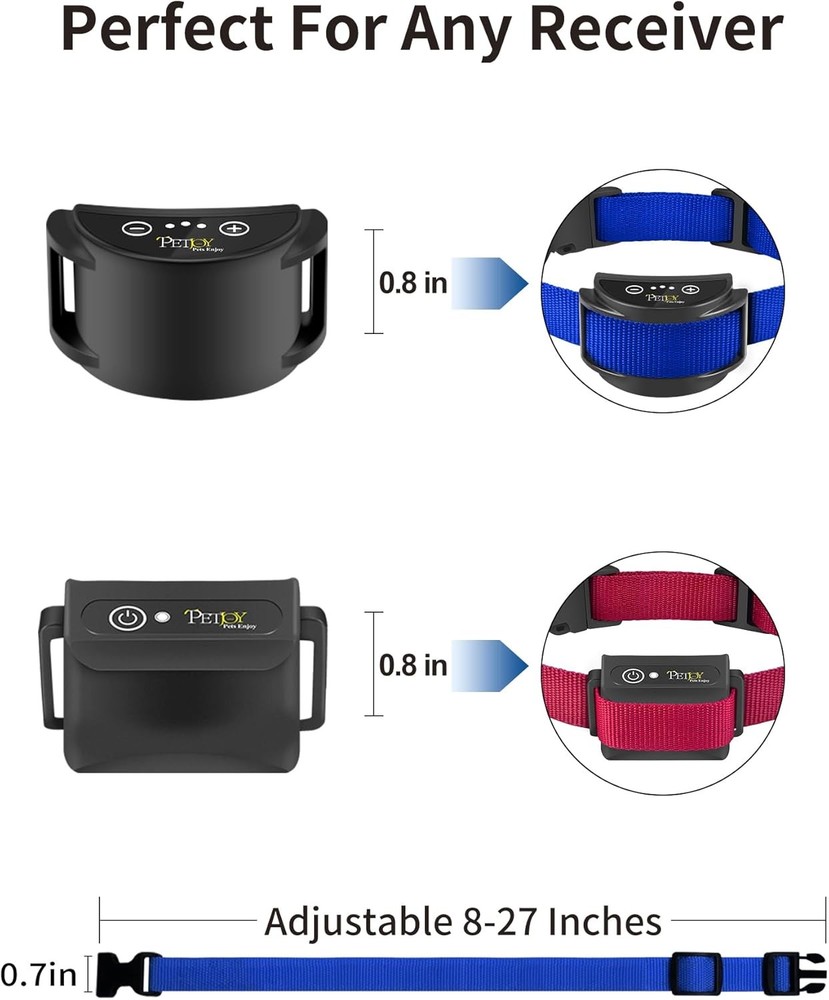 Replacement Collar Strap Bark & Shock Collars 8-27 Inches Adjustable E-Collar