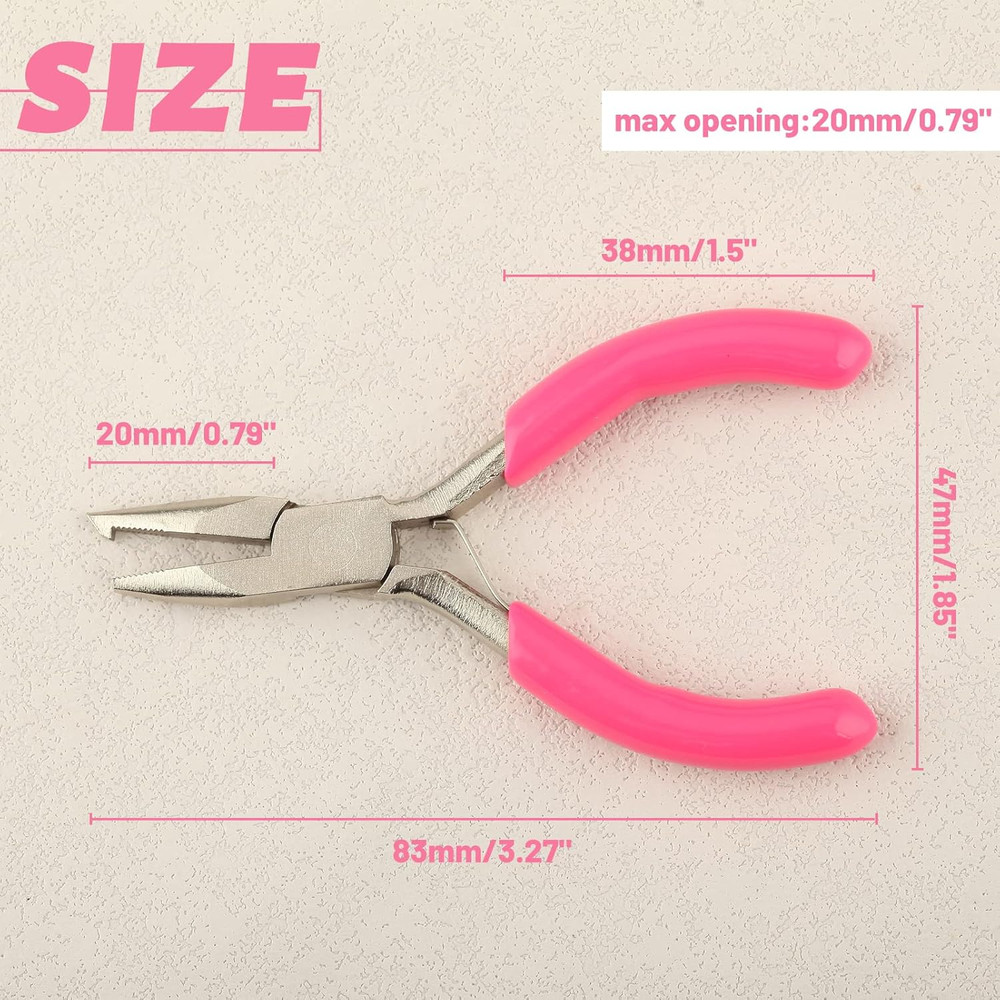 Split Ring Pliers for Jewelry Making, 3" Small Ring Opening Pliers Precision Rin