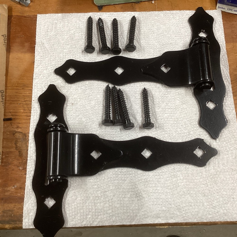 Everbuilt Gate Hinges, Gothic Black