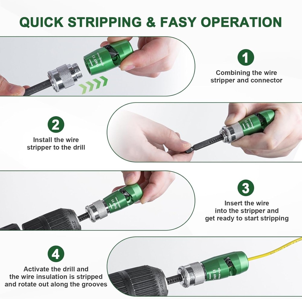 Universal Electric Drill Wire Stripping Toolwire Stripping and Twisting Tool