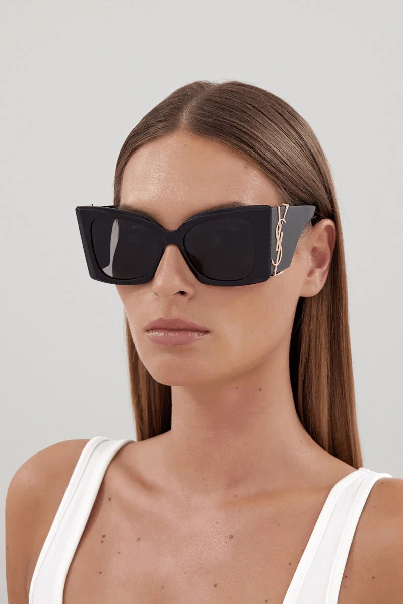 Saint Laurent SL M119 Blaze Oversized Black Sunglasses 54mm - Ships Today