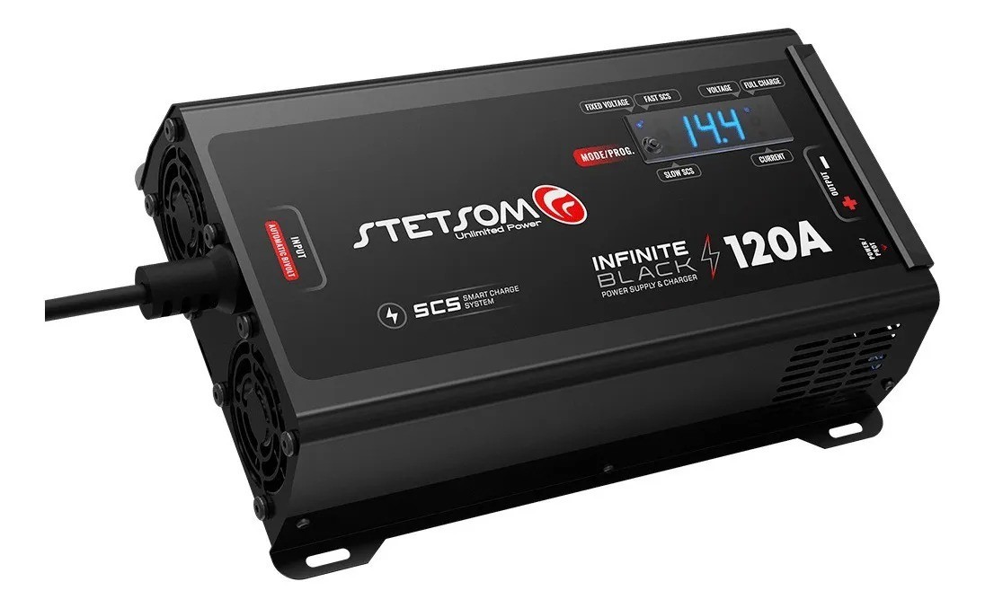 Stetsom Infinite Black 120 A Charger Battery Stetsom