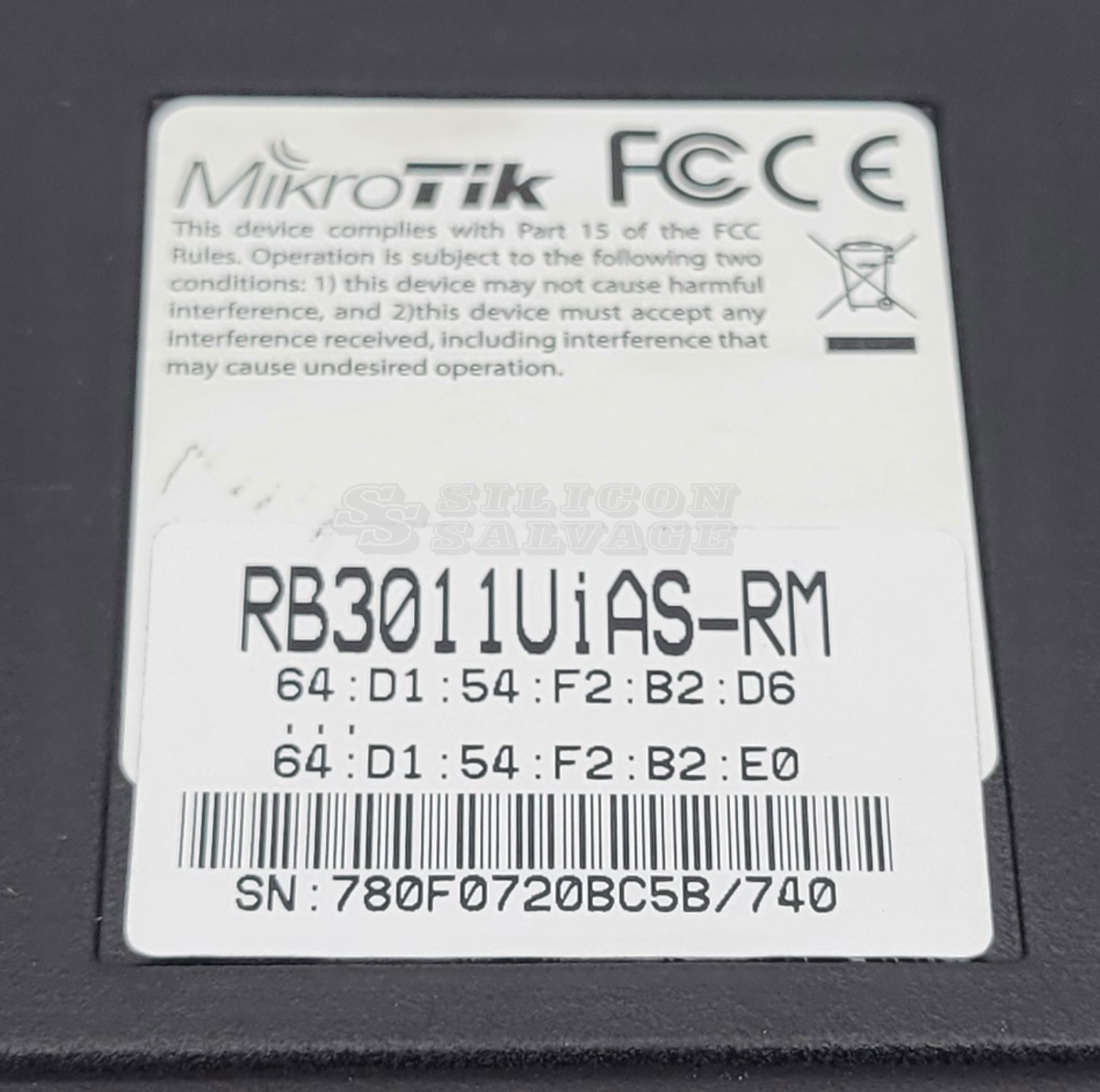 MikroTik RB3011UiAS-RM 10 Ports Gigabit Ethernet Router