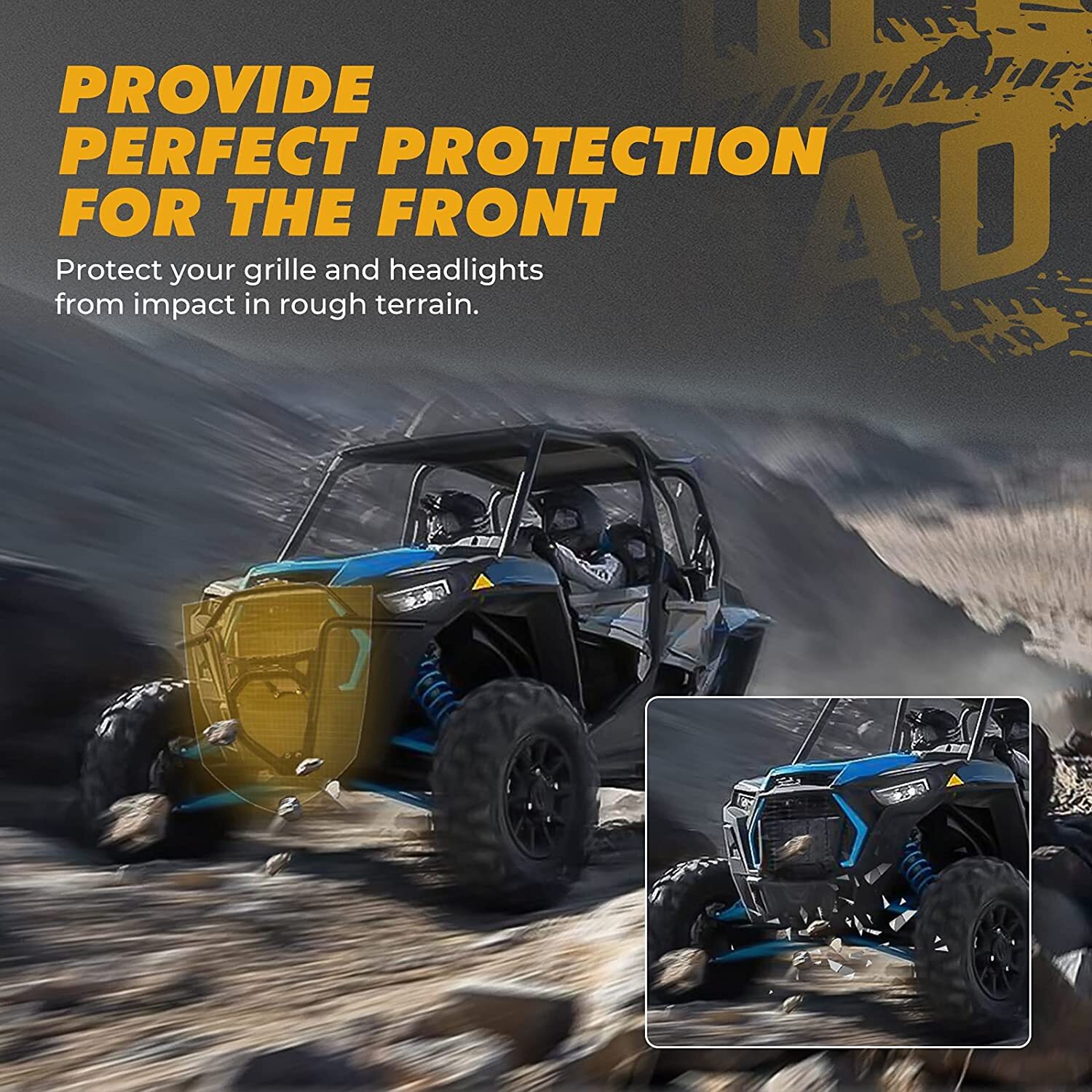 Heavy Duty Front Bumper Guard For 2019-2023 Polaris RZR XP 1000 / XP 4 Turbo