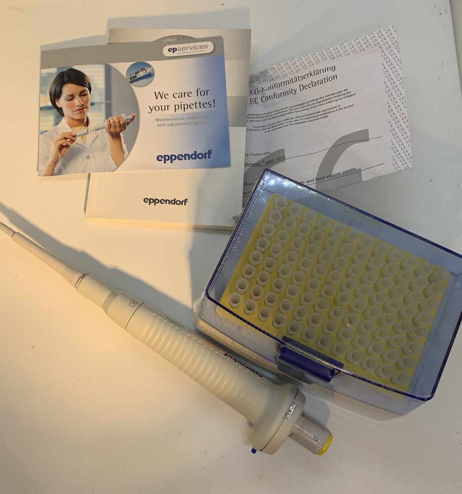Eppendorf 2-20uL Pipettor Pipette With Tips