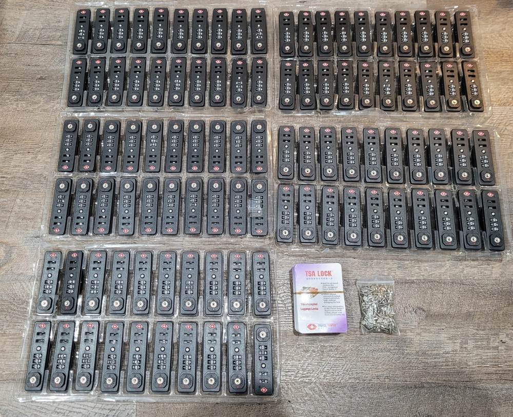 100pcs Luggage TSA Customs Lock Safely Code Lock 3 Digit Combination Lock TSA007