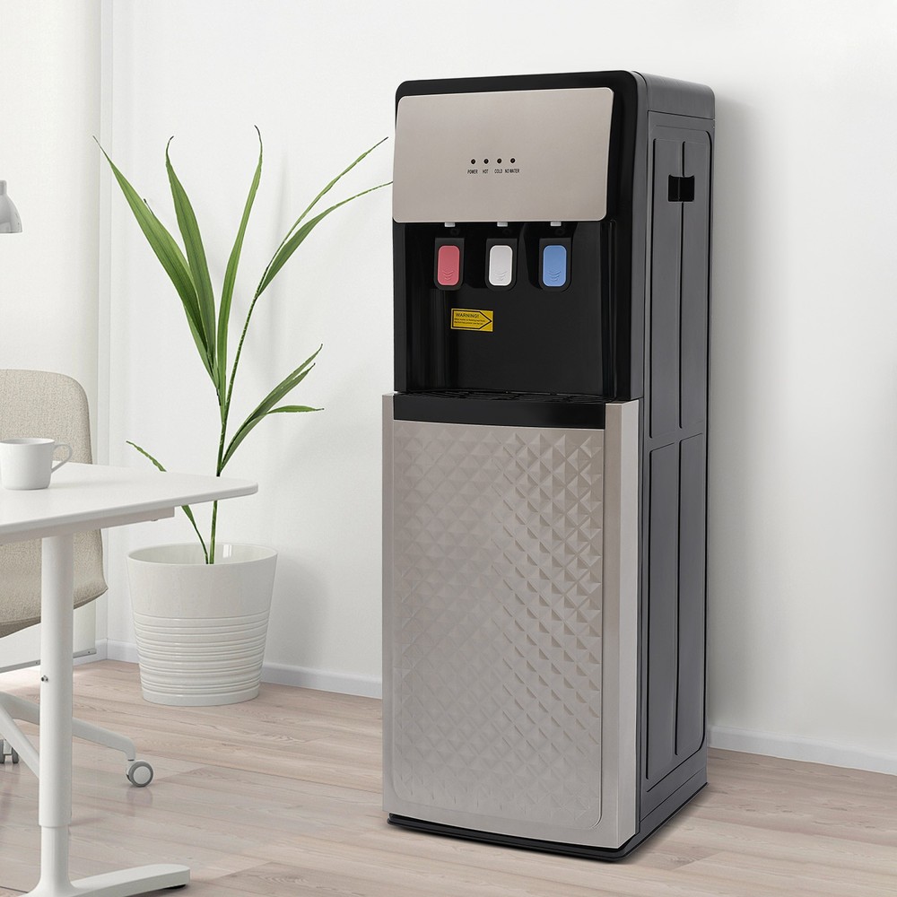 Bottom Loading Water Cooler Dispenser With Safety Lock 3 Temperature Settings