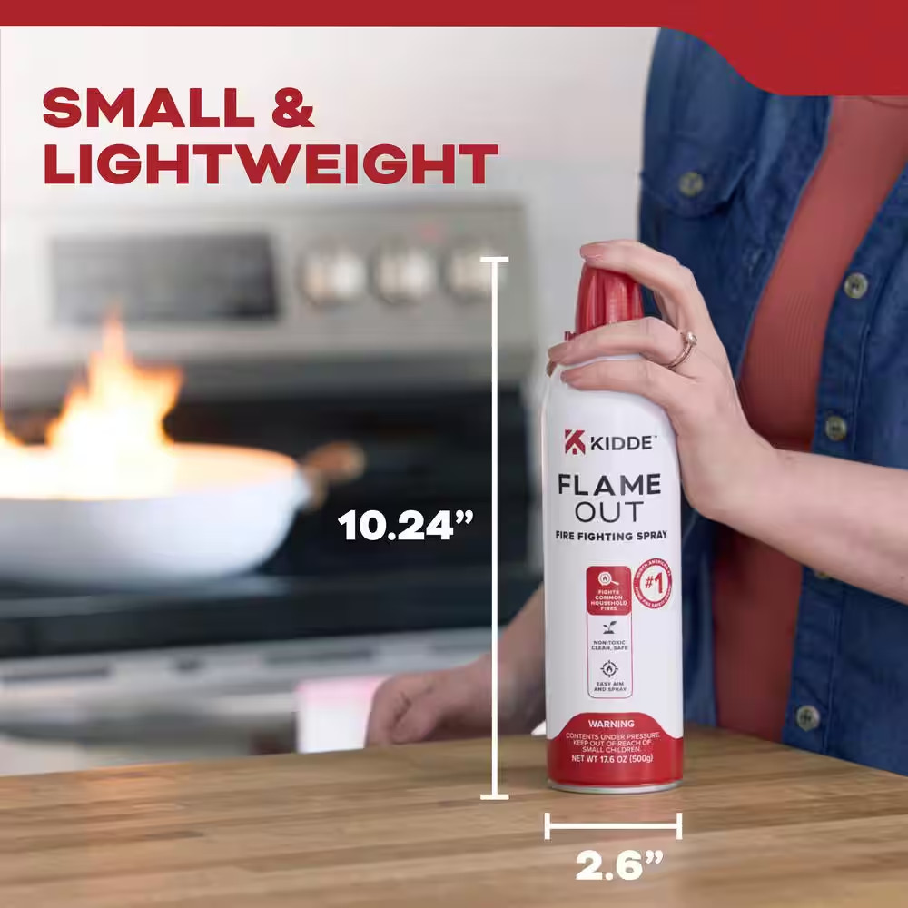 Kidde Flame Out Fire Fighting Spray 17.6 Oz 21032937