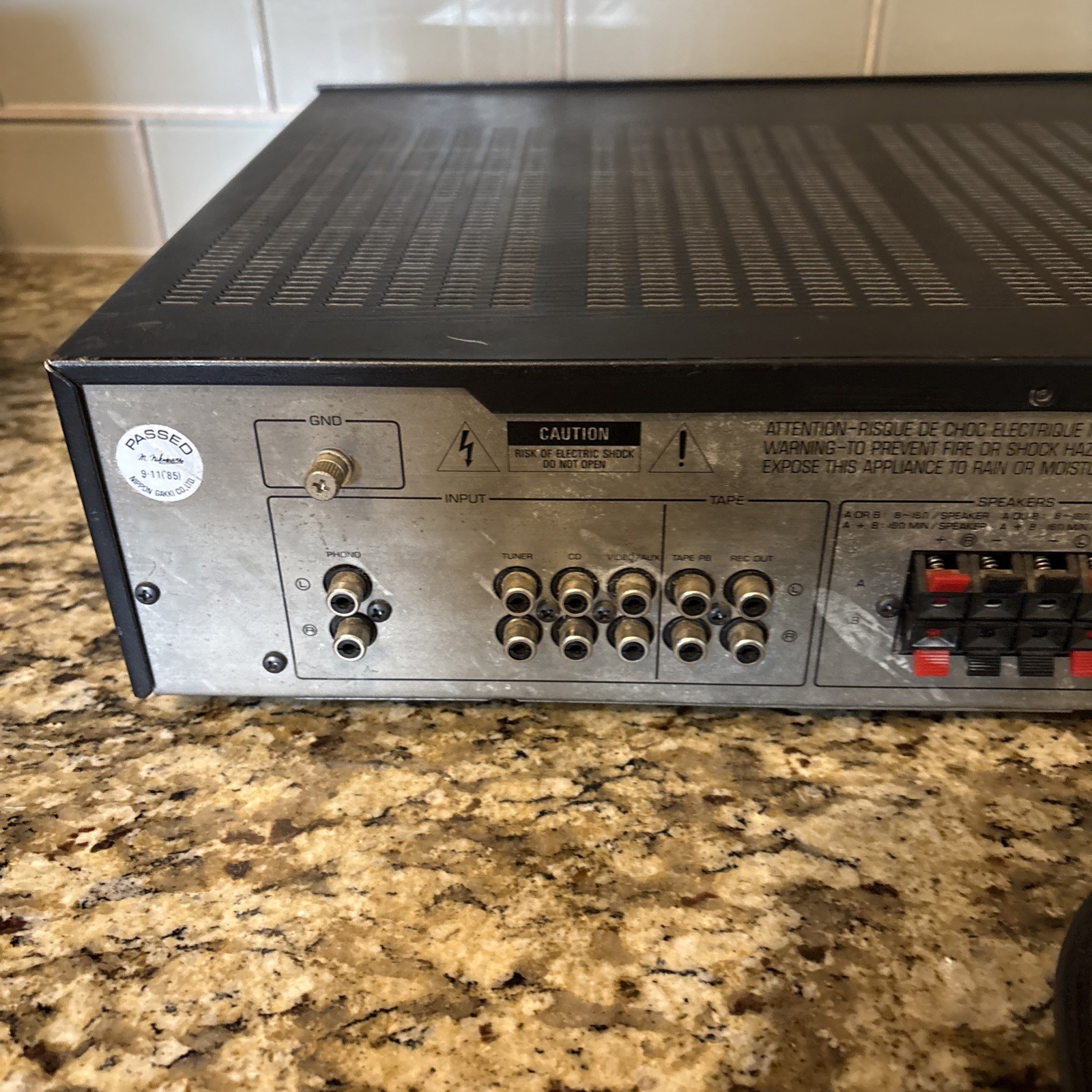 Yamaha A-27 Natural Sound Stereo Amplifier. Works. Read