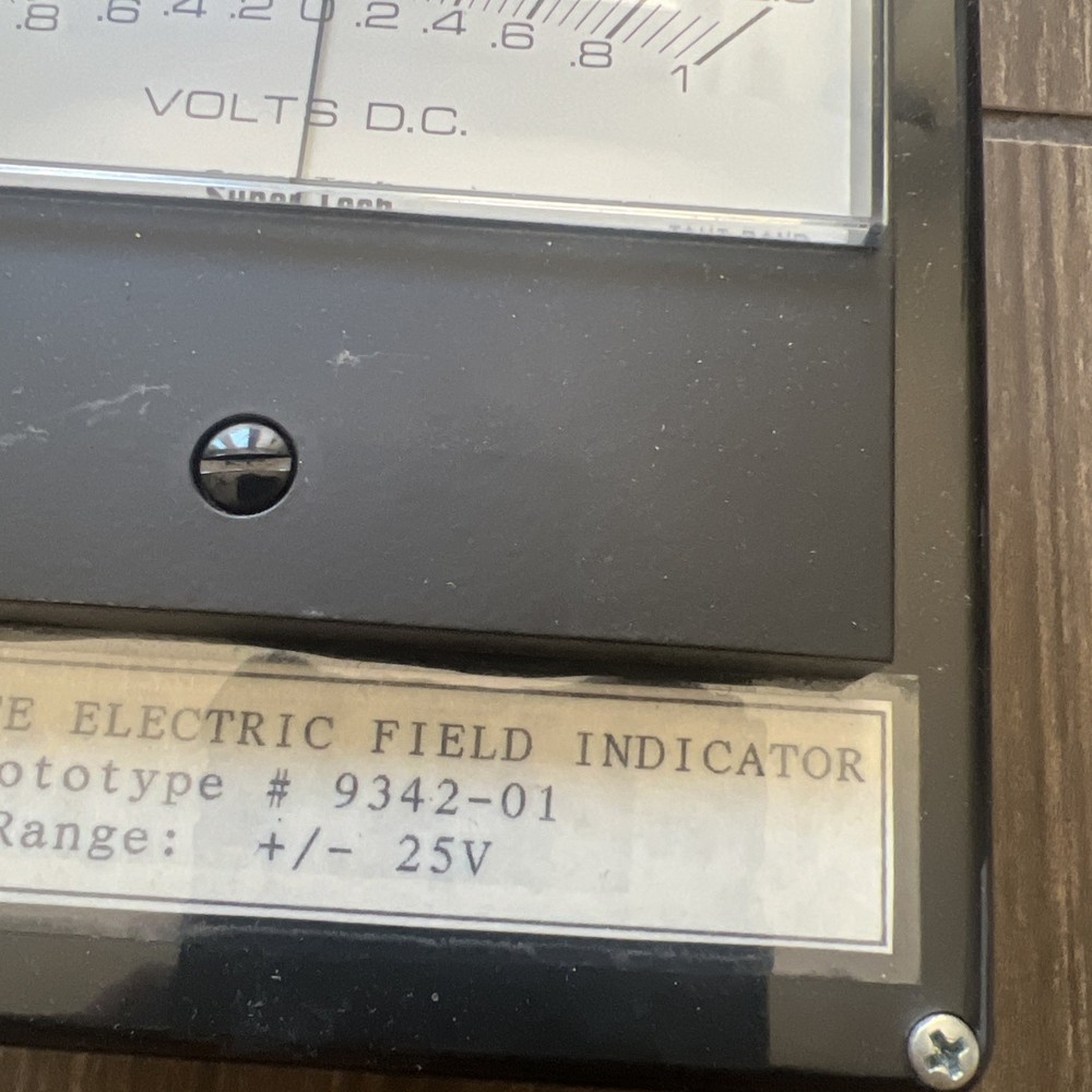 Super Tech Volts DC Steady State Electric Field Indicator Prototype 9342-01