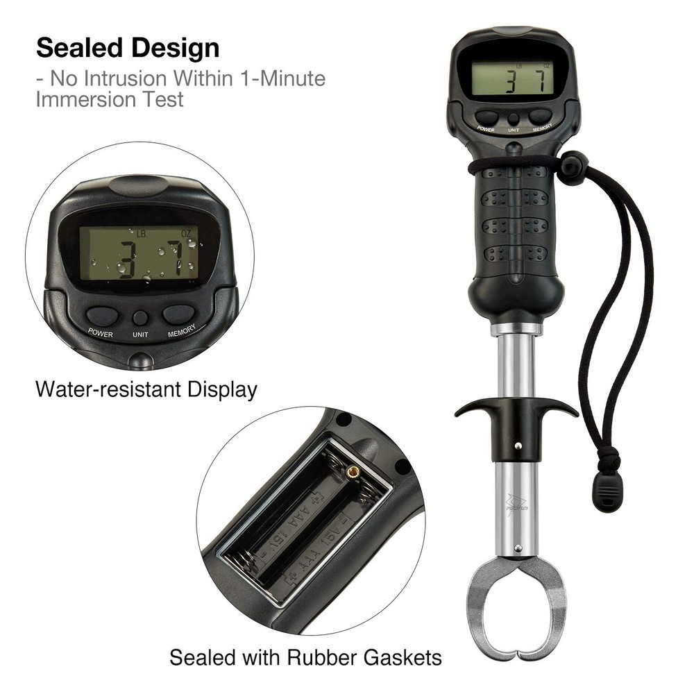 Fish Gripper With Digital Fish Scale Memory Function Fishing Scale Save Up To Mo