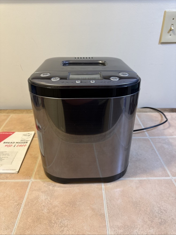 Frigidaire EBRM100 2LB Stainless Steel Bread Maker 15 Programs LCD Display