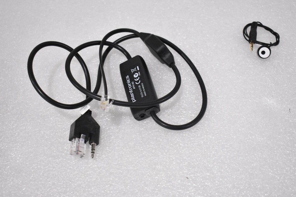 PLANTRONICS APV-63 ELECTRONIC HOOK SWITCH CABLE FOR REMOTE DESK PHONE CALL CTRL