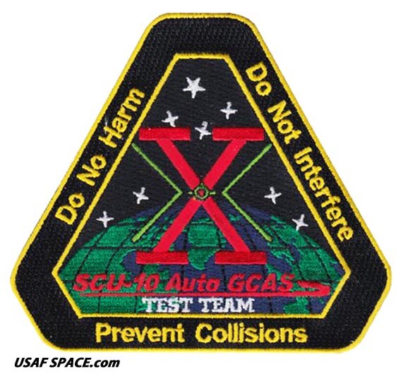 USAF 416TH FLIGHT TEST SQ -AUTOMATIC GROUND COLLISION AVOIDANCE SYSTEM- PATCH