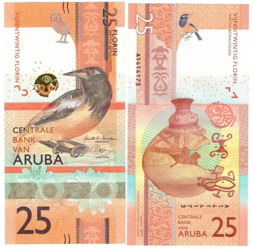 Aruba 25 Florin 2019 UNC