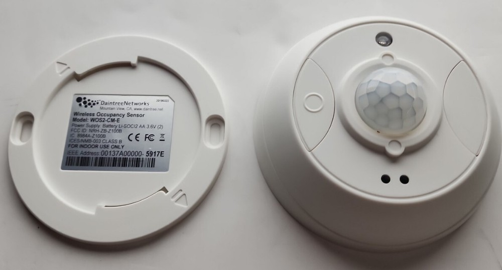 Daintree Networks WOS2-CM-E WIRELESS LIGHTING CONTROL OCCUPANCY SENSOR,BATTERY P
