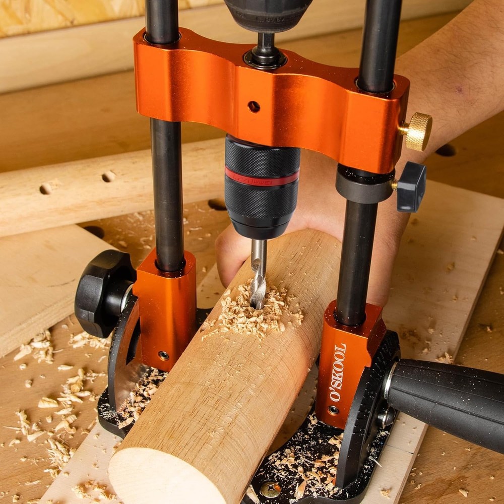 Multi-Angle Drill Guide for Cordless Drills, Adjustable from 0° to 60° for Fl...
