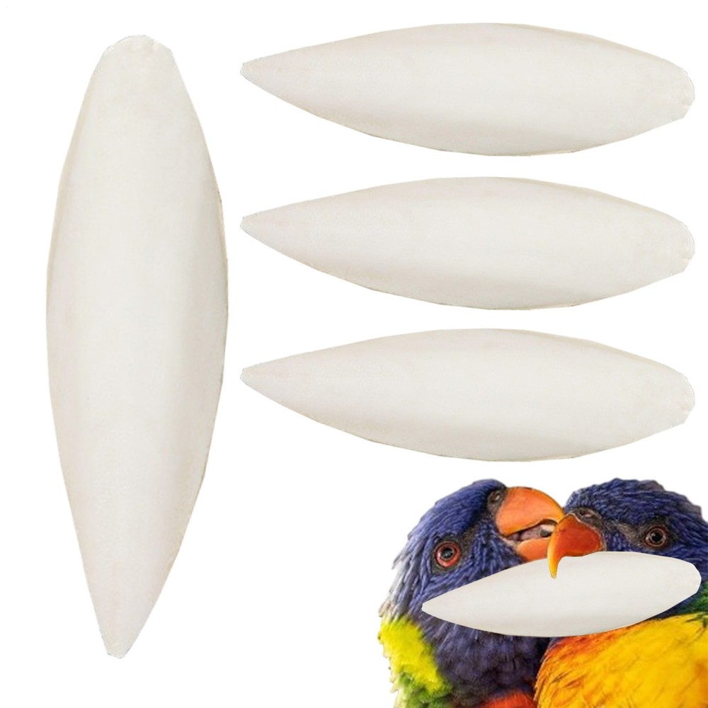 4x Cuttlebone for Birds, Parakeets Cuttlefish Bone, Natural Calcium for Parrots