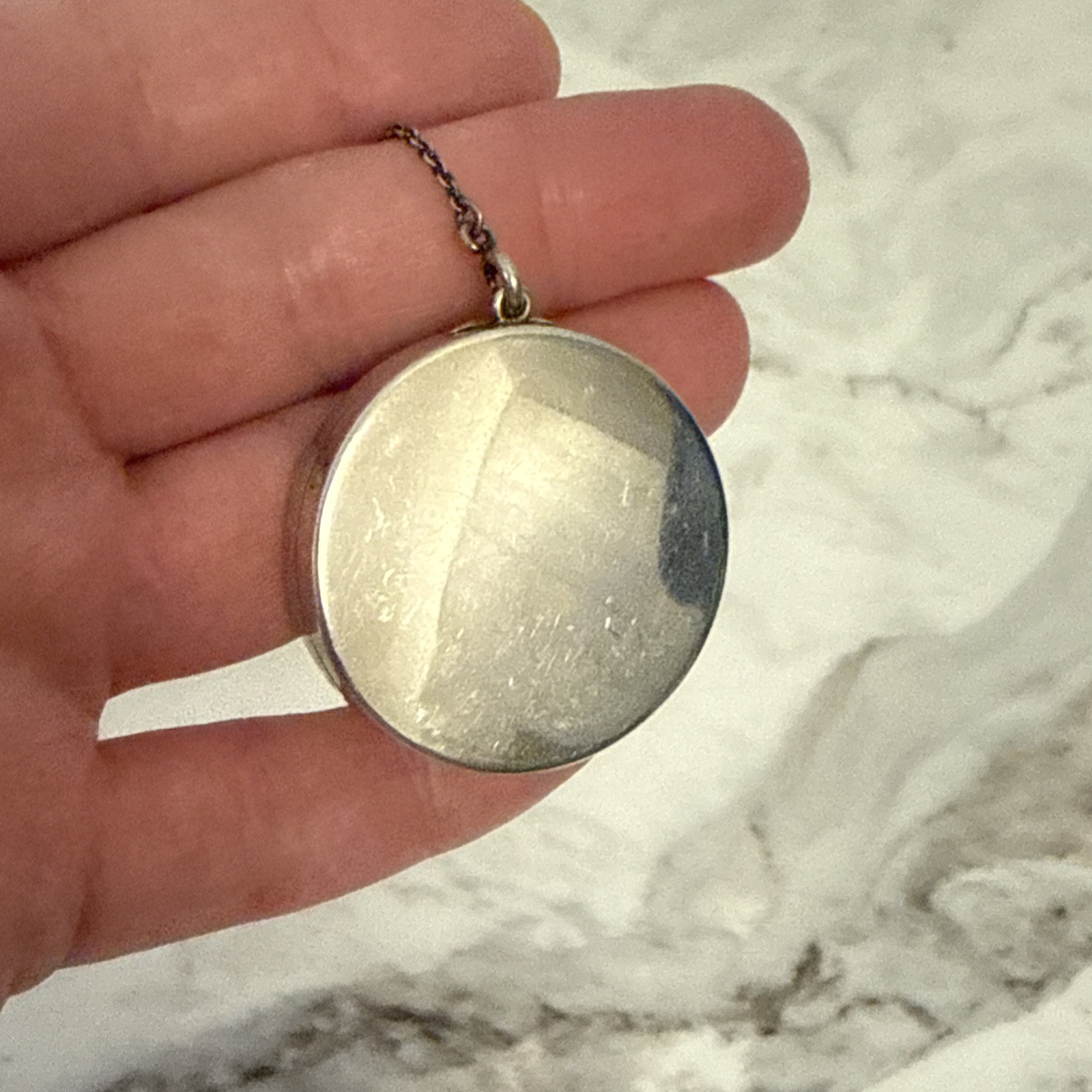 Vintage Sterling Silver Pill Box Keychain 15.5 Grams Palm Beach Estate Find Nice