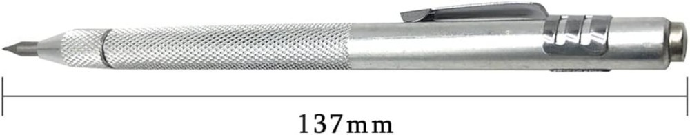 Knurled Grip Magnetic Scriber Set - 14 Count with Replacement Tips Included