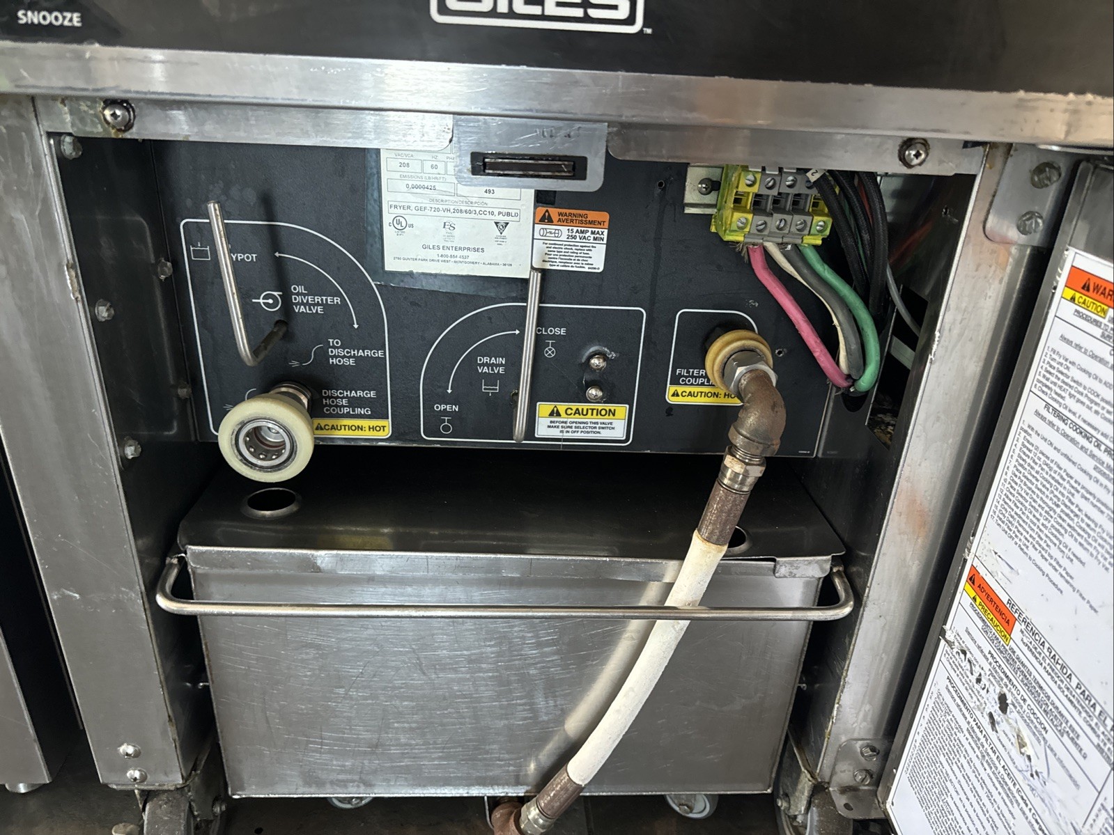 Giles Ventless Hood With Electric Fryer-Model: GEF-720-VH- Has Auto Basket Lift