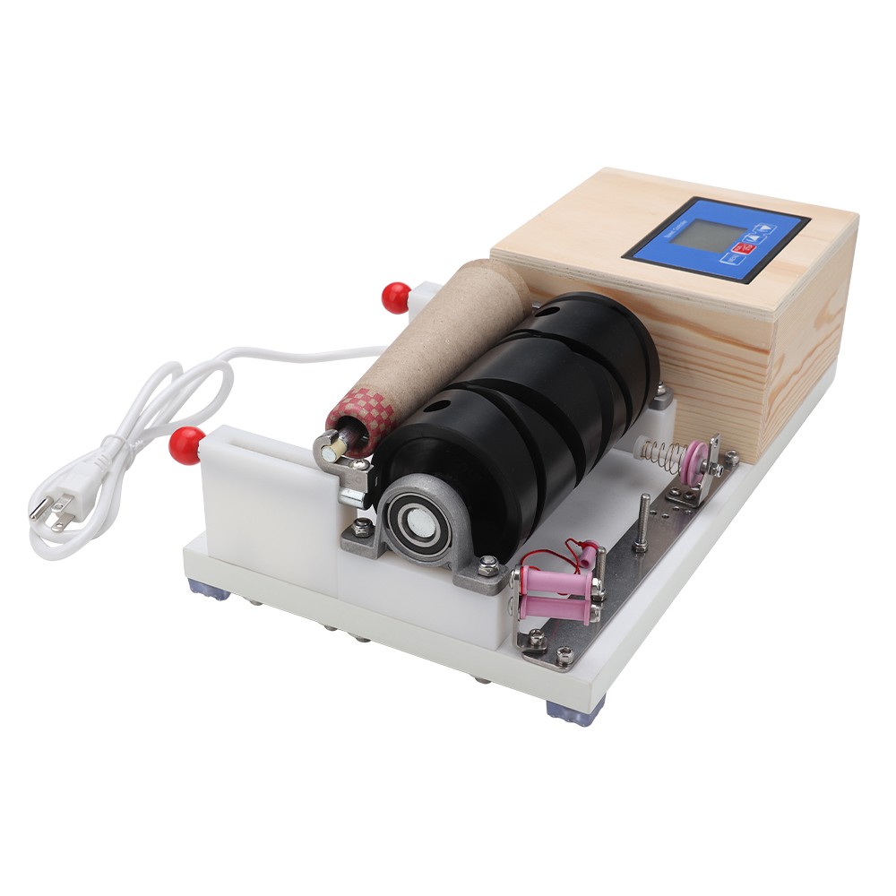 Yarn Winder Machine Wooden Cone Thread Winder With Timing & Stranding Function