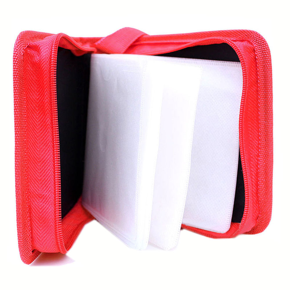 24 CD DVD Organizer Storage Case Power Rangers Red NEW