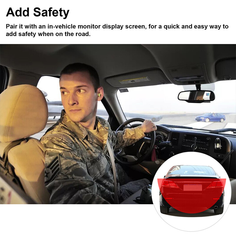 170° License Plate Frame Backup Camera Parking Reverse Night Vision Waterproof