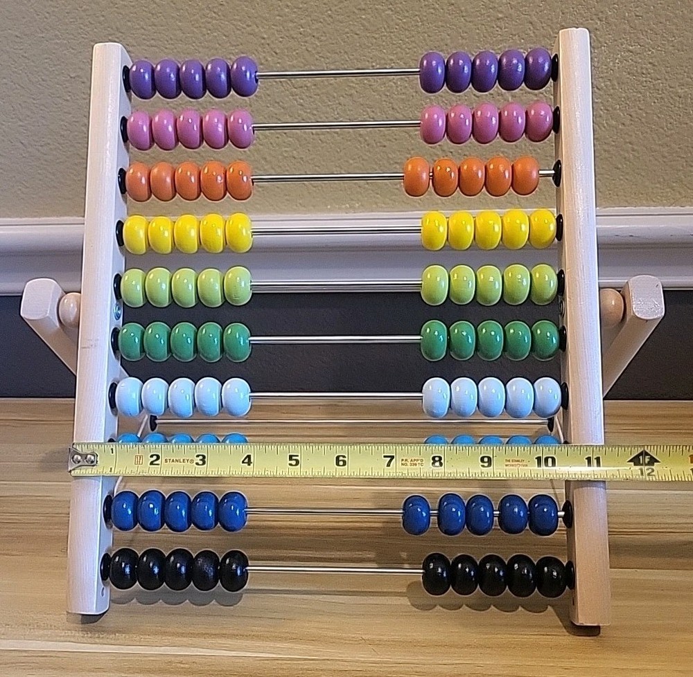 Wooden Abacus Math Counting Developmental Toy