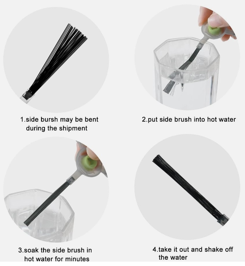 2 Pack Side Brushes Replacement Accessories for Lefant M520 Robot Vacuum Cleaner