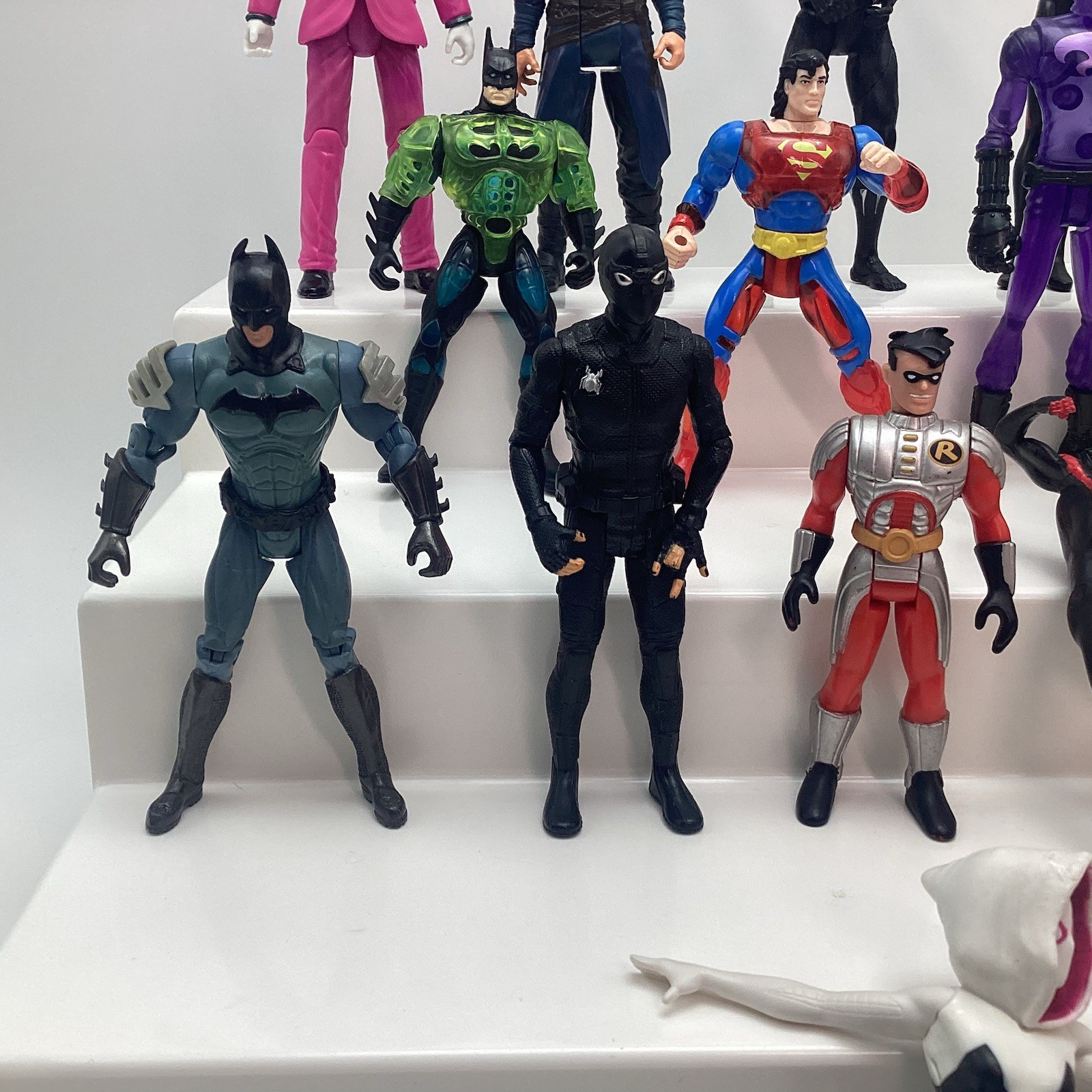 Marvel Super Heroes Figures Lot Kenner Robin Batman Spider-Man Dr Strange Sersi