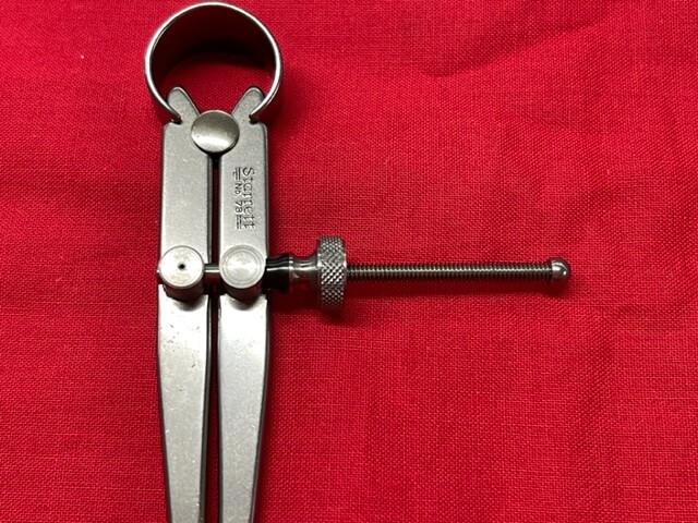 Starrett 73A-4 Yankee Spring-Type Inside Caliper, 4" Size, Solid Nut IN STOCK
