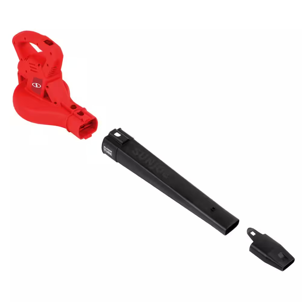 215 MPH 240 CFM 10 Amp Electric Handheld Leaf Blower, Red