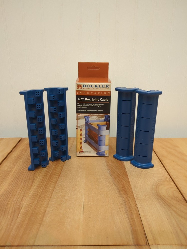 Rockler 1/2" Box Joint Cauls, 4-Pack, Blue