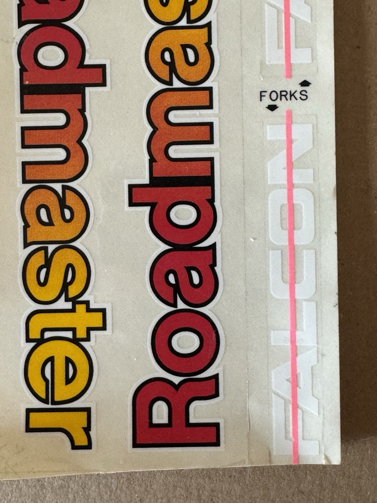 Roadmaster Falcon BMX Bicycle Tube And Fork Decals Sheet F-7518 1980’s