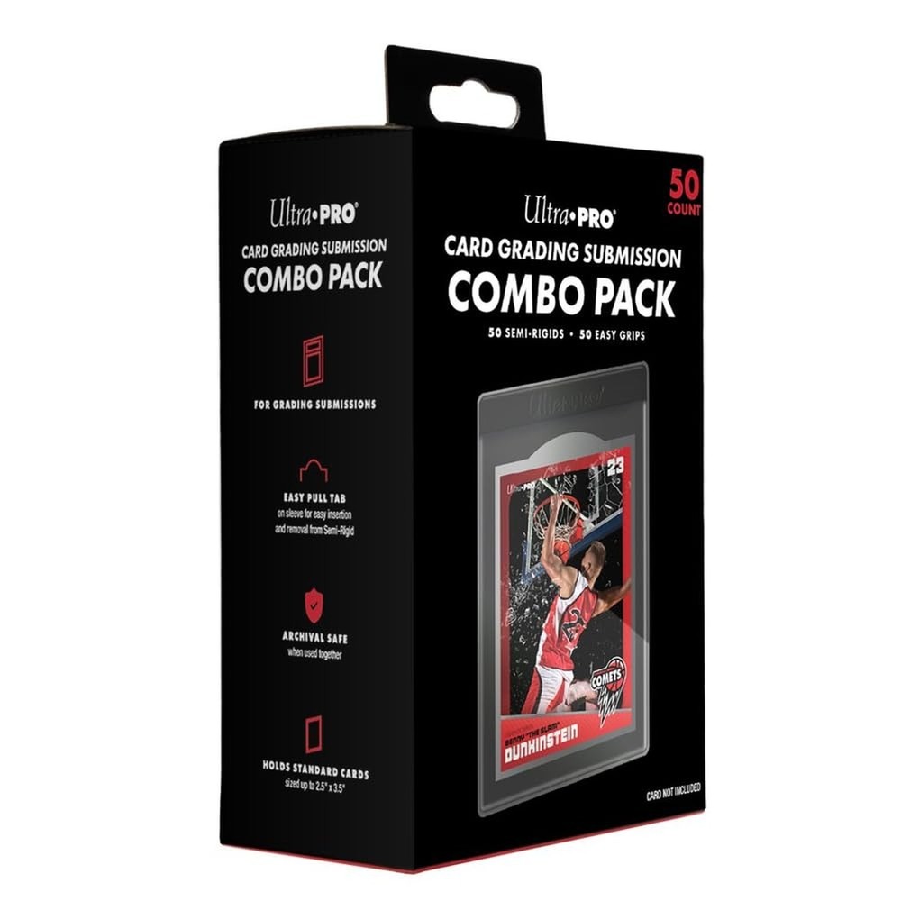 Grading Card Submission Combo Pack - Semi-Rigids & Easy Pull Sleeves 50ct | U...