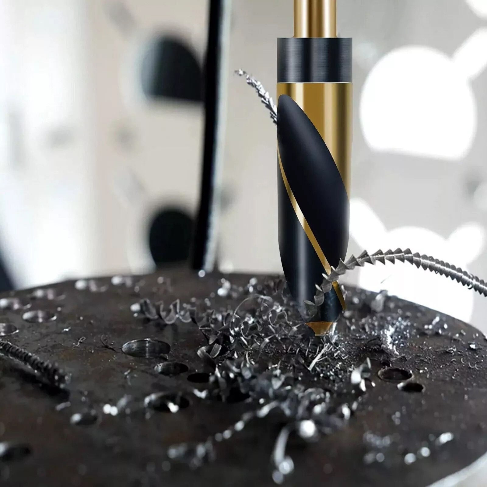 8pc HSS Cobalt Silver & Deming Drill Bits Set, Large Size 9/16" to 1", Reduced 1