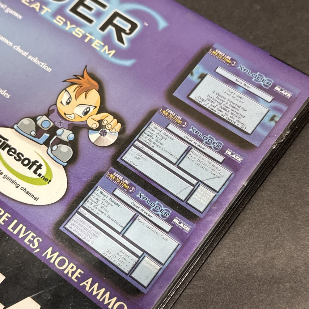 Sega Dreamcast Xploder The Ultimate Cheat System Blaze Game Disc