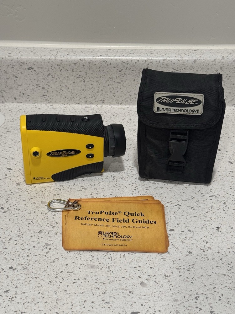 Laser Technology TruPulse 200 Rangefinder Yellow/Black with Case & Field Guide