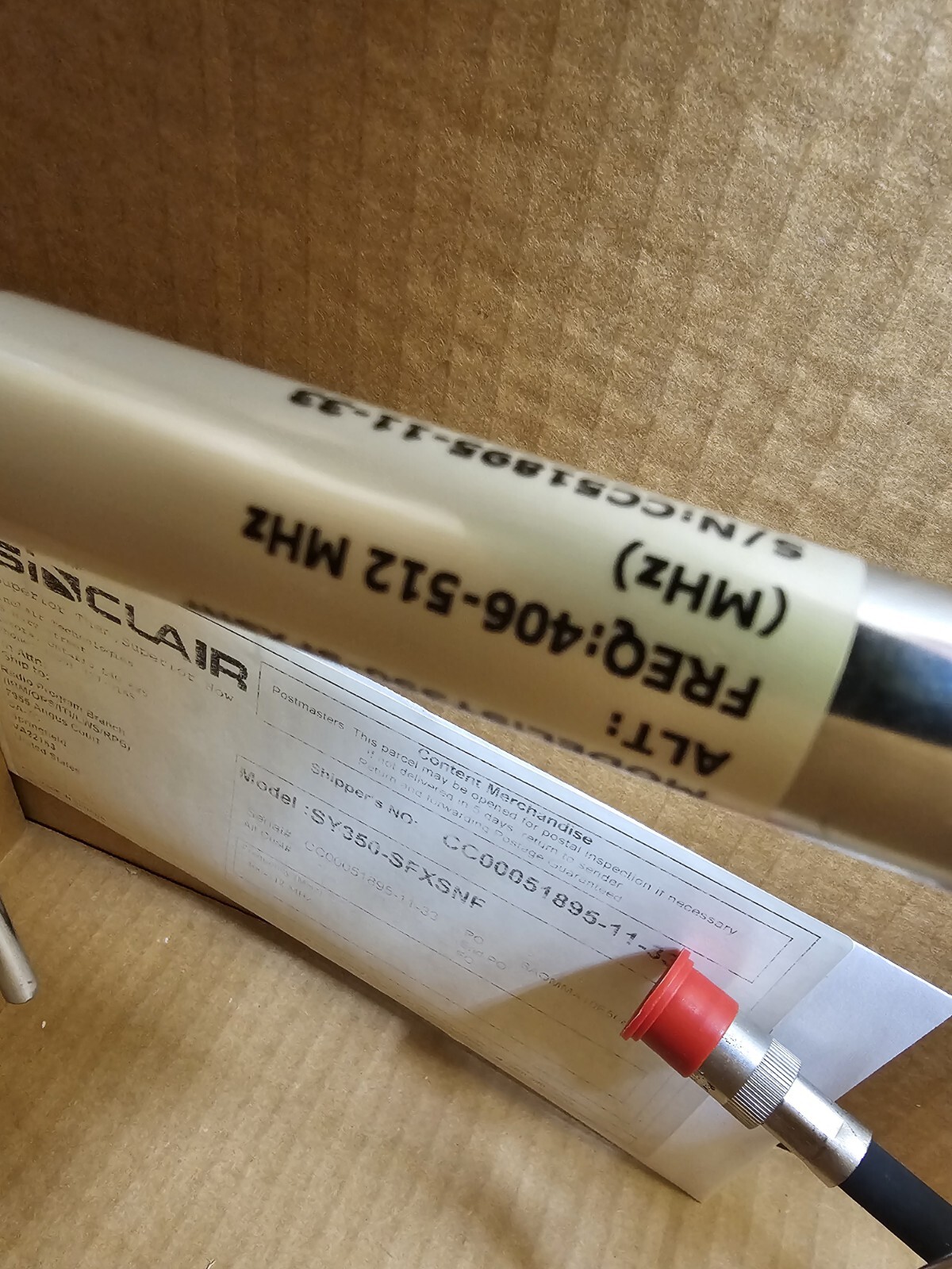 NEW in BOX Sinclair Technologies SY350-SFXSNF YAGI 406-512 MHz UHF Antenna