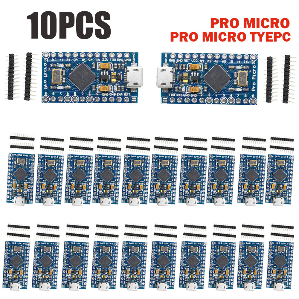 10PCS Micro USB/Type-C Pro Micro ATMEGA32U4 Board For Arduino Replace Pro Mini