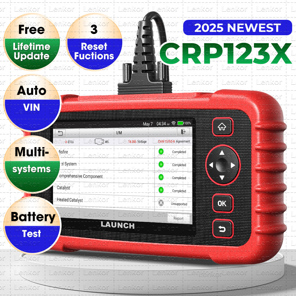 LAUNCH CRP123X OBD2 Scanner ABS SRS Code Reader Check Engine Car Diagnostic Tool
